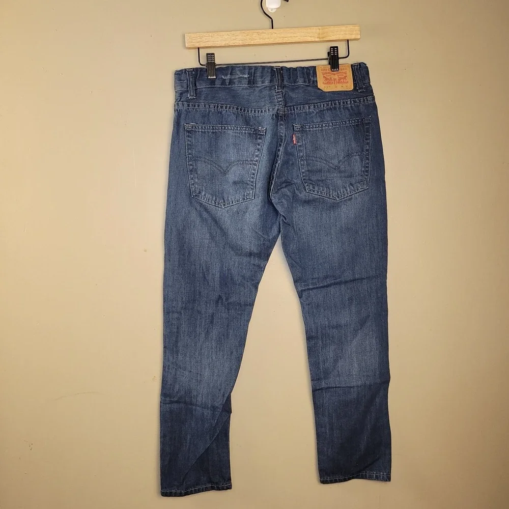 Levis 511 Jeans Boys 12 Husky Slim Fit W32 L27 Blue Denim Adjustable Waist‎